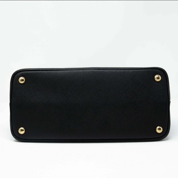 🚫SOLD🚫 PRADA SAFFIANO SMALL DOUBLE CUIR TOTE BAG - Picture 8 of 9